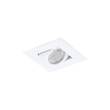 Ocularc 2.0 5CCT Square Adjustable Trim and Housing for New Construction or Remodel with Flood Beam and White Finish