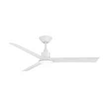 FLAIR 56' in Matte White With Luminaire