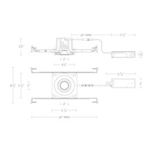 Ocularc 3.0 Dim-to-Warm Round Adjustable Trim and Housing for New Construction or Remodel with Spot Beam and White Finish