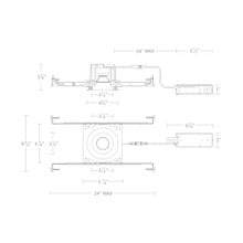 Ocularc 3.0 Dim-to-Warm Round Downlight Trim and Housing for New Construction or Remodel with Spot Beam and Black Finish