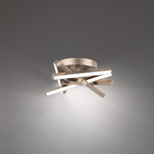 PARALLAX 16' LED Flush Mount Light 2700K/3000K/3500K in Brushed Nickel - FM-73116-35-BN
