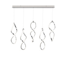 Interlace 21' LED Chandelier Light 2700K/3000K/3500K/4000K in Chrome - PD-47805L-CH