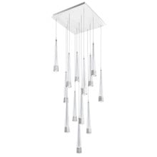 Quill 16' LED Chandelier Light 2700K/3000K/3500K/4000K in Chrome - PD-59413S-CH