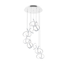 Vornado 7' LED Chandelier Light 3000K in Chrome - PD-84909R-CH