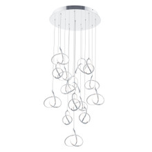 Vornado 7' LED Chandelier Light 3000K in Chrome - PD-84915R-CH