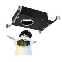 Aether Round Adjustable Trim with LED Light Engine Spot 15 Beam 2700K in Black White - R3ARAT-S927-BKWT