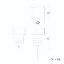 Smart Color Changing LED Indicator Light in Stainless Steel - 2081-CSSS