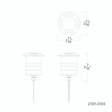 Smart Color Changing LED Indicator Light in Stainless Steel - 2101-CSSS
