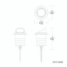 Smart Color Changing LED Indicator Light in Stainless Steel - 2111-CSSS