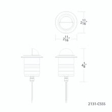 Smart Color Changing LED Indicator Light in Stainless Steel - 2131-CSSS