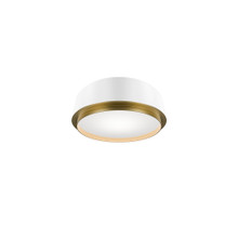 SALVO 12IN FLUSH MOUNT 4CCT 3500K - FM-20512-35-WT/AB