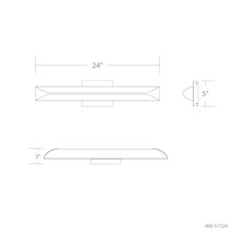 STRAITAWAY 24IN VANITY 4CCT 3500K - WS-51524-35-BN