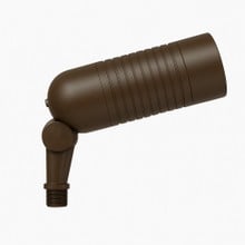 Slim Bullet LED Landscape Light - 8 Watts - 700 Lumens - 120V - Color Tempurature Selectable 30K/40K/50K  - Knuckle Mount With Included Stake - Oil Rubbed Bronze Finish