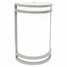 LED Decorative Wall Sconce Silver Finish 15 Watt - 980 Lumens - 7X10 Inches - Color Tunable 27/30/35/40/50K - With Photocell