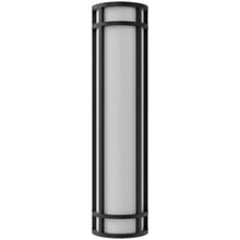 LED Decorative Wall Sconce Black Finish 25 Watt - 1,800 Lumens - 6X24 Inches - Color Tunable 30/40/50K