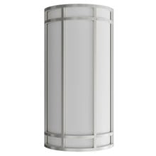 LED Decorative Wall Sconce Silver Finish Watt Selectable 15W/20W/25W - 2,400 Lumens - 9X18 Inches - Color Tunable 30/40/50K