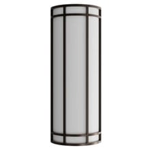 LED Decorative Wall Sconce Bronze Finish Watt Selectable 20W/25W/30W - 2,800 Lumens - 9X24 Inches - Color Tunable 30/40/50K
