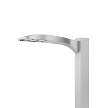D-Series Size 1 LED Area Luminaire, LED, Up to 20651 Lumens, 4000K, 70CRI, Type IV Medium, 120-277V, Square pole mounting, Right rotated optics, Natural aluminum finish, super durable