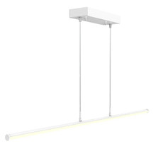 Decorative Linear LED Tube Light - 8 Foot - Multi Watt Selectable 40/50/60 Watts - Color Temperature Selectable 30K/35K/40K - White Finish - 120-277V