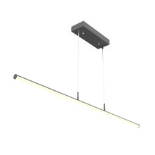 Decorative Linear LED Tube Light - 6 Foot - Multi Watt Selectable 25/40/50 Watts - Color Temperature Selectable 30K/35K/40K - Black Finish - 120-277V