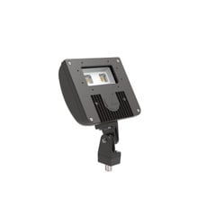 LED Flood Luminaire,  4000K, Wide Flood, 120-277V, Knuckle Mounting, Bronze Finish