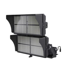 High Output LED Stadium Light - 850W - 200-480 Volts - Color Selectable 40K/50K/57K -125000 Lumen - Yoke Mount - Black Finish