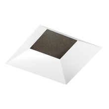 3IN Square Adjustable Pinhole, Black Specular, White Flangeless