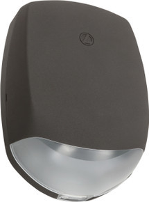 Basics™ Outdoor LED Emergency Light, Remote,  Normally Off with External battery, Dark bronze textured, Wide Throw High