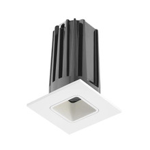 Juno Recessed 2IN LED Trim, Generation 2, Square, 3000K, 90+ CRI, Flood, White,  White Trim Ring