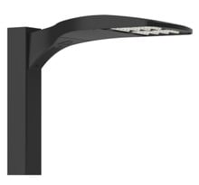D-Series Size 1 LED Area Luminaire, LED, Up to 8262 Lumens, 4000K, 70CRI, Type III Medium, 120-277V, House-side shield, Square pole mounting, Black finish,  super durable