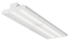 LED economical linear bay light, 48IN, 30, 000LM, Semi-diffuse acrylic,  .080IN thick, Medium, 120V-277V, Generic driver 0-10V dimming, 4000K, 80 color rendering index, White