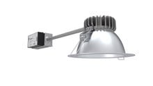 LBR 6IN Round Retrofit Housing, Switchable lumens – 500LM, 750LM, and 1000LM, Switchable CCT – 3000K, 3500K, 4000K, and 5000K, Clear, Semi-Specular, Medium Wide (1.0 s/mh), Multi-Volt, Universal Dimming to 10% 0-10V, 10W Eme