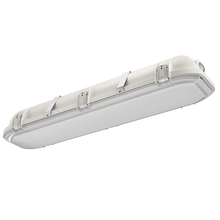 LED Enclosed/Gasketed, 24IN, 4, 000LM, Clear acrylic, Medium, 120V, Generic driver 0-10V dimming, 5000K, 80 color rendering index