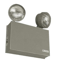 Steel emergency lighting unit 125 W,  12 V DC output, Less battery, Metal lamp heads, Two 50W,  12V Halogen lamps