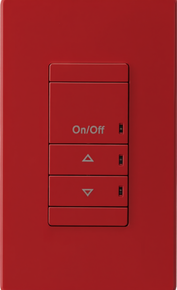 nLight Wired Aesthetic Wallpod, Raise/Lower Dimming, Red