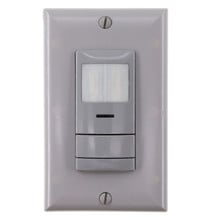Wall Switch Sensor, Passive Dual Technology, Low Voltage, Gray