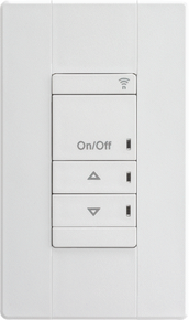 nLight Wired Aesthetic Wallpod, Raise/Lower Dimming, White, Buy American Act