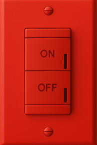 nLight Wired Aesthetic Wallpod, Red