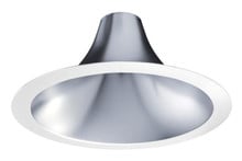 8IN L-Series New Construction Downlight, Parabolic Reflector Trim, Pewter Diffuse