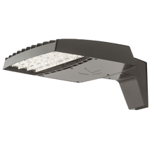 RSX Area Size 1, LED, Up to 17242 Lumens, 5000K, IES type III asymmetric, 347-480V, Round pole mounting, Field adjustable output, Dark bronze finish,  super durable