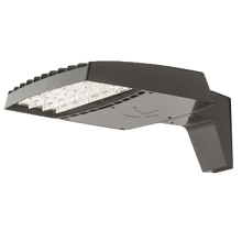 RSX Area Size 1, LED, Up to 17242 Lumens, 5000K, Type V distribution, 120-277V, Round pole mounting, Field adjustable output, Dark bronze finish,  super durable