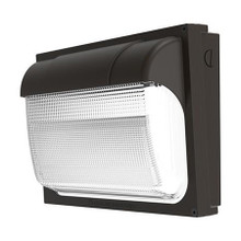 TWX Polycarbonate LED Size 2 Wallpack, LED, Adjustable light output, 5000K, 120-277V, Textured dark bronze,  super durable