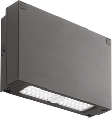 LED Wall Pack, LED, Up to 2954 lumens, 3000K, 120-277V, Photocell,  buttontype, Dark bronze finish,  super durable