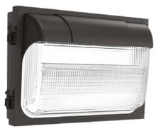 TWX LED Size 2 Wallpack, LED, Adjustable light output, 4000K, 120-277V, Photocell,  buttontype, Dark bronze finish,  super durable