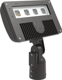 Lithonia DSXF2 Series LED Outdoor Flood Light, 12539 lumens, 5000K , Medium spot, 120-277V, Integral Slipfitter, 0-10v, Black finish,