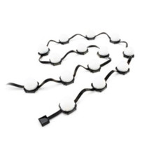 Color Kinetics eW Flex Compact, 4000K, 50 Nodes, 12in OC, Black Node/Cable, Translucent Dome Lens, 3ft Whip