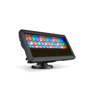 Color Kinetics ColorBlast gen4 Powercore, RGBA, Forward Throw Asymmetric, Black Housing, UL/CE/CQC