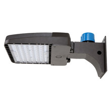 105 Watt LED Parking Lot Area Light - Pole Mount with Photocell - 13800 Lumens - 5000K Daylight - 120-277V - Bronze Finish