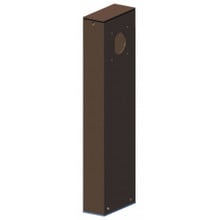 LED Path Light Post With Bronze Finish - One Sided 18 Inch Tall