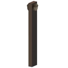 12 Watt 2 Round LED Path Light With Bronze Finish - 3000K Soft White - With 2 Sided 36 Inch Post - 1300 Lumens - 120-277V
